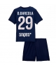 Paris Saint-Germain Bradley Barcola #29 Hemmatröja Barn 2025-26 Kortärmad (+ Korta byxor)