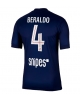 Paris Saint-Germain Lucas Beraldo #4 Hemmatröja 2025-26 Kortärmad