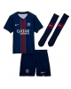 Paris Saint-Germain Maghnes Akliouche #11 Hemmatröja Barn 2026-27 Kortärmad (+ Korta byxor)