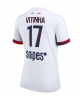 Paris Saint-Germain Vitinha #17 Bortatröja Kvinnor 2025-26 Kortärmad