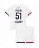 Paris Saint-Germain Willian Pacho #51 Bortatröja Barn 2025-26 Kortärmad (+ Korta byxor)