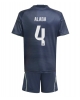 Real Madrid David Alaba #4 Bortatröja Barn 2025-26 Kortärmad (+ Korta byxor)