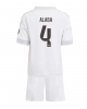 Real Madrid David Alaba #4 Hemmatröja Barn 2025-26 Kortärmad (+ Korta byxor)