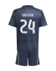 Real Madrid Dean Huijsen #24 Bortatröja Barn 2025-26 Kortärmad (+ Korta byxor)