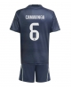 Real Madrid Eduardo Camavinga #6 Bortatröja Barn 2025-26 Kortärmad (+ Korta byxor)