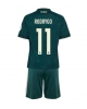 Real Madrid Rodrygo Goes #11 Bortatröja Barn 2026-27 Kortärmad (+ Korta byxor)