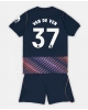 Tottenham Hotspur Micky van de Ven #37 Bortatröja Barn 2026-27 Kortärmad (+ Korta byxor)