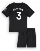 Tottenham Hotspur Radu Dragusin #3 Bortatröja Barn 2025-26 Kortärmad (+ Korta byxor)